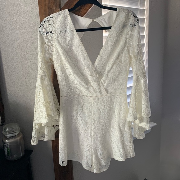 Lulus Babygirl White Lace Romper - Picture 9 of 10